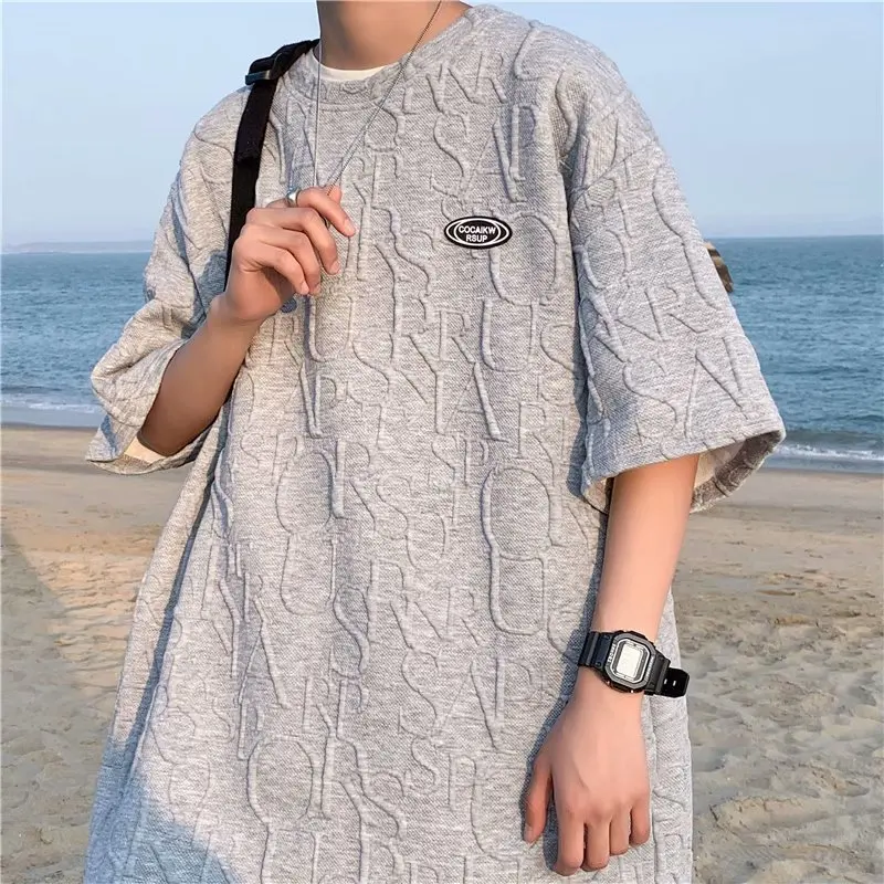 Short sleeve t-shirt men's summer simple half sleeve bottomed shirt ins trend 5-point sleeve hip hop fashion brand T-Shirt Top
Short sleeve t-shirt men's summer simple half sleeve bottomed shirt ins trend 5-point sleeve hip hop fashion brand T-Shirt Top