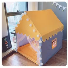 Portable Kids Tent Childrens Tent Folding Tipi Baby Play House Large Girls Pink Princess Party Castle Child Room Decor Foldable