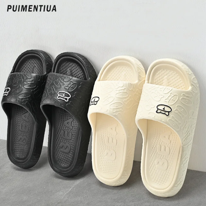 2023 New Bear Slippers Men Flip Flops Cute Cartoon Cloud Shoes For Woman Indoor Outdoor Wear Soft Thick Beach Slides Men Sandals
2023 New Bear Slippers Men Flip Flops Cute Cartoon Cloud Shoes For Woman Indoor Outdoor Wear Soft Thick Beach Slides Men Sandals