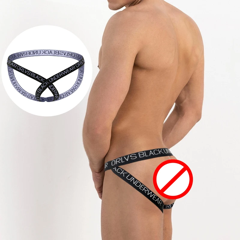 

New Sissy Mens Thong Sexy Gay Jockstrap Men Underwear Modal Male Lingerie Bikini Thongs U Convex Hollow String OR6261