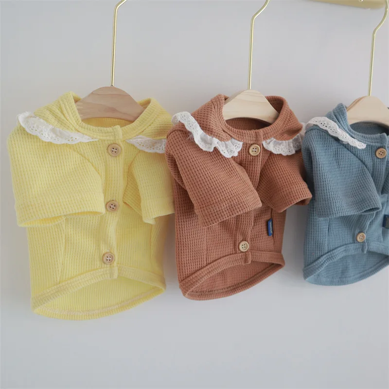 Luxury Winter Pet Dog Clothes Cute Princess Lace Knit Cardigan Sweater French Bulldog Teddy Schnauzer Puppy Clothes 100% Cotton
Luxury Winter Pet Dog Clothes Cute Princess Lace Knit Cardigan Sweater French Bulldog Teddy Schnauzer Puppy Clothes 100% Cotton