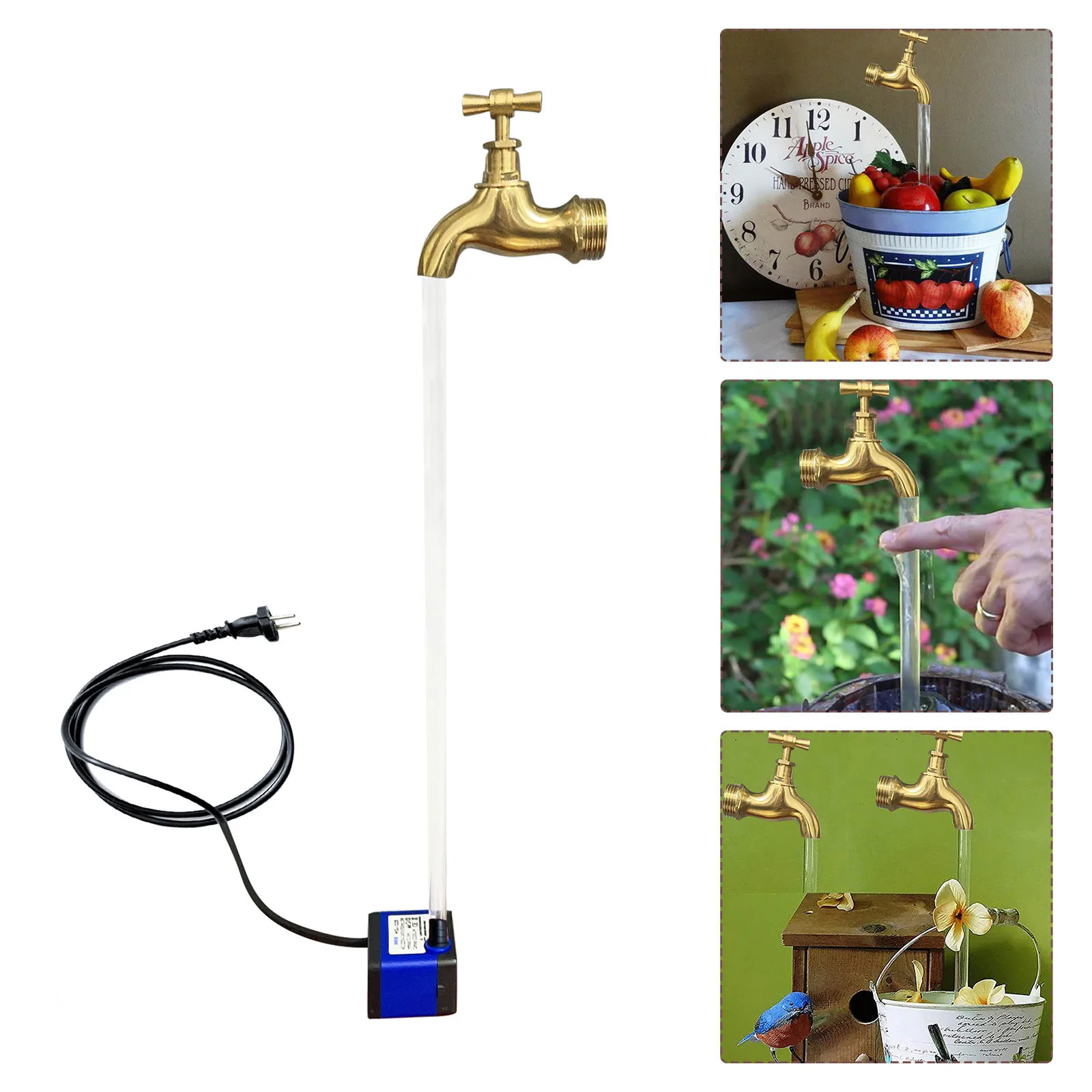 Invisible Flowing Spout Watering Can Fountain Cute Floating Tap Fountain Magic USB Faucet Water Fountains DIY Garden Art Decor
Invisible Flowing Spout Watering Can Fountain Cute Floating Tap Fountain Magic USB Faucet Water Fountains DIY Garden Art Decor
