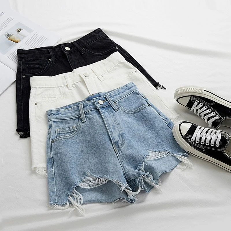 High Waist Denim Shorts Fashion Tassel Ripped Jeans Summer Loose A Line Korean Cotton Wide Leg Shorts Streetwear New 2020
High Waist Denim Shorts Fashion Tassel Ripped Jeans Summer Loose A Line Korean Cotton Wide Leg Shorts Streetwear New 2020