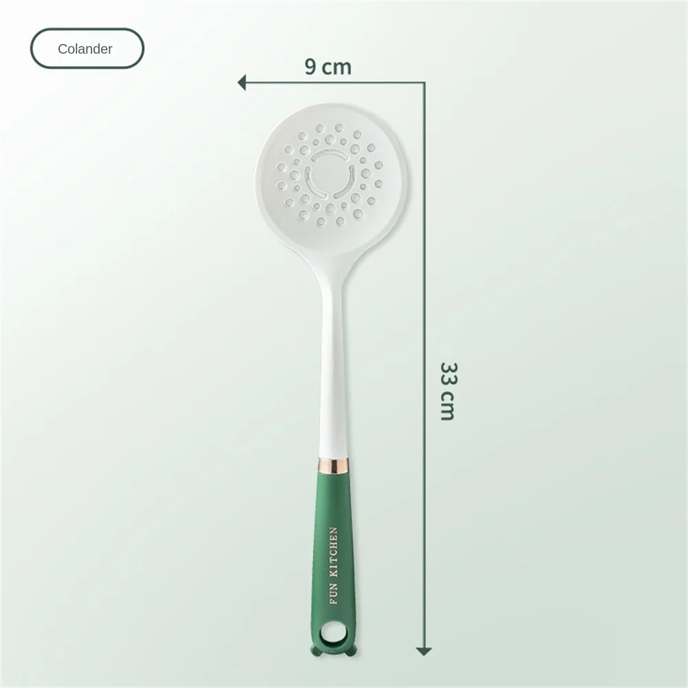Long Stemmed Silicone Scraper Leaky Spoon Non-stick Cookware Soup Spoon Kitchenware Set High Temperature Resistance Oil Brush 
Long Stemmed Silicone Scraper Leaky Spoon Non-stick Cookware Soup Spoon Kitchenware Set High Temperature Resistance Oil Brush