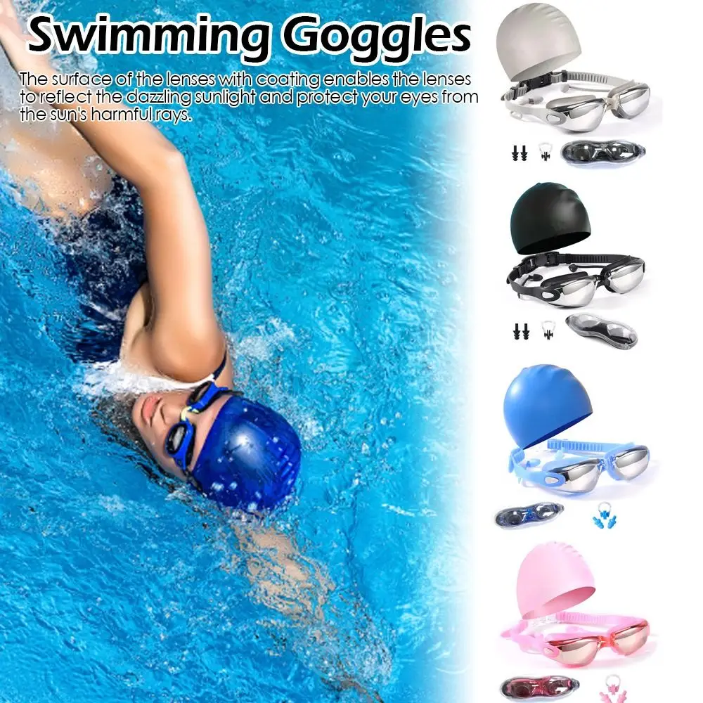 

No Leaking Dive Protection Nose Clips Swim Glasses Ear Plugs Swim Mask Swimming Goggles