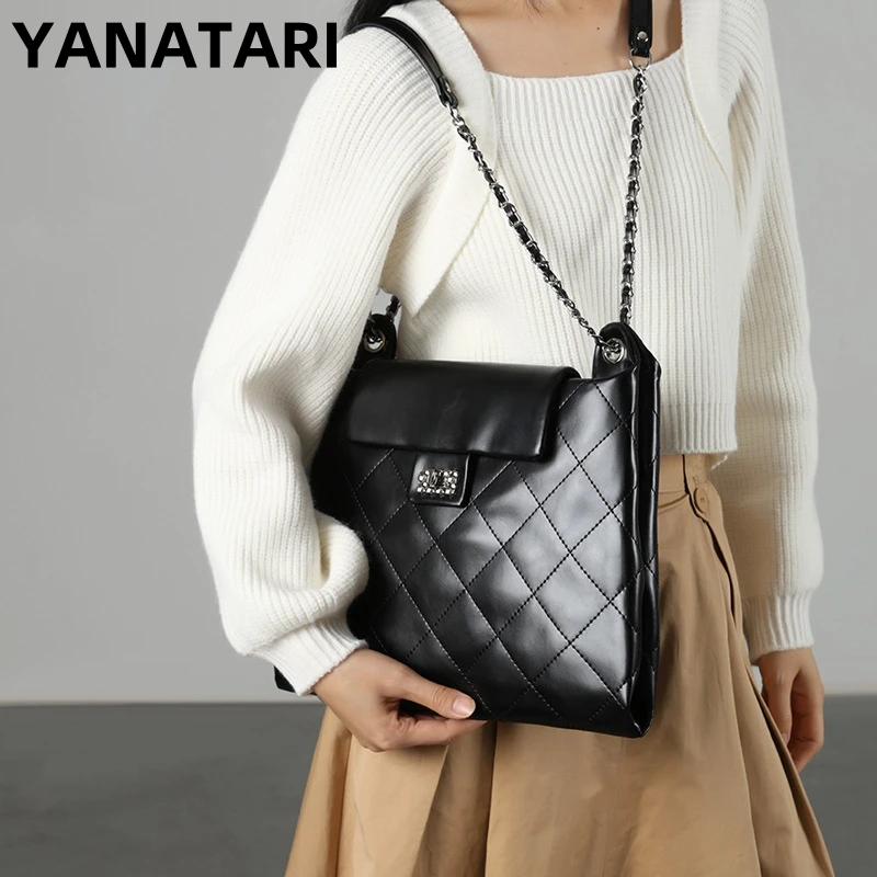 luxury bag high quality ladies genuine leather vintage crossbody bag chain bag handle Shoulder bag cowhide ladies Black woman 
luxury bag high quality ladies genuine leather vintage crossbody bag chain bag handle Shoulder bag cowhide ladies Black woman