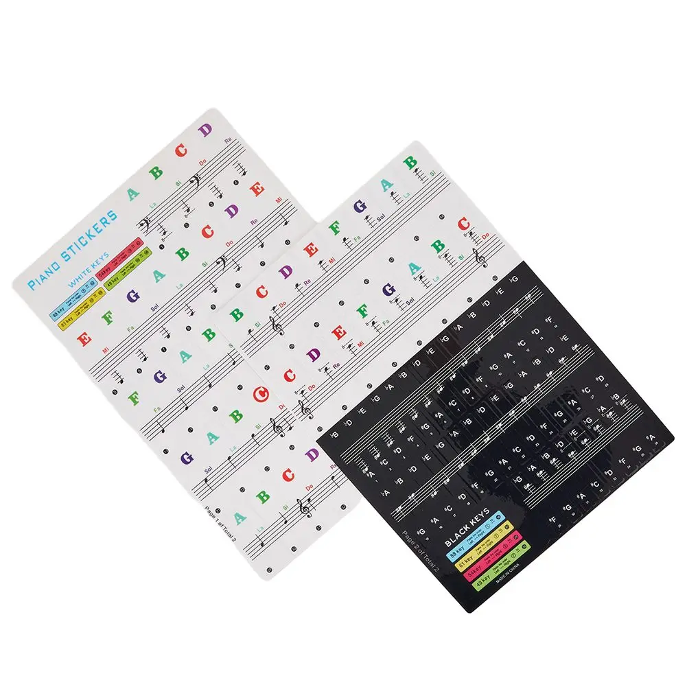 Keyboard Note Sticker 15.5*40MM Piano Stickers Removable Transparent Visual Colorful Environmental For Beginner
Keyboard Note Sticker 15.5*40MM Piano Stickers Removable Transparent Visual Colorful Environmental For Beginner