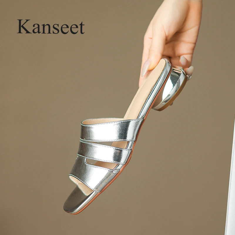 Женские тапочки Kanseet, Новинка лета 2023, обувь ручной работы из натуральной кожи, удобная женская обувь на низком каблуке 3 см
Женские тапочки Kanseet, Новинка лета 2023, обувь ручной работы из натуральной кожи, удобная женская обувь на низком каблуке 3 см