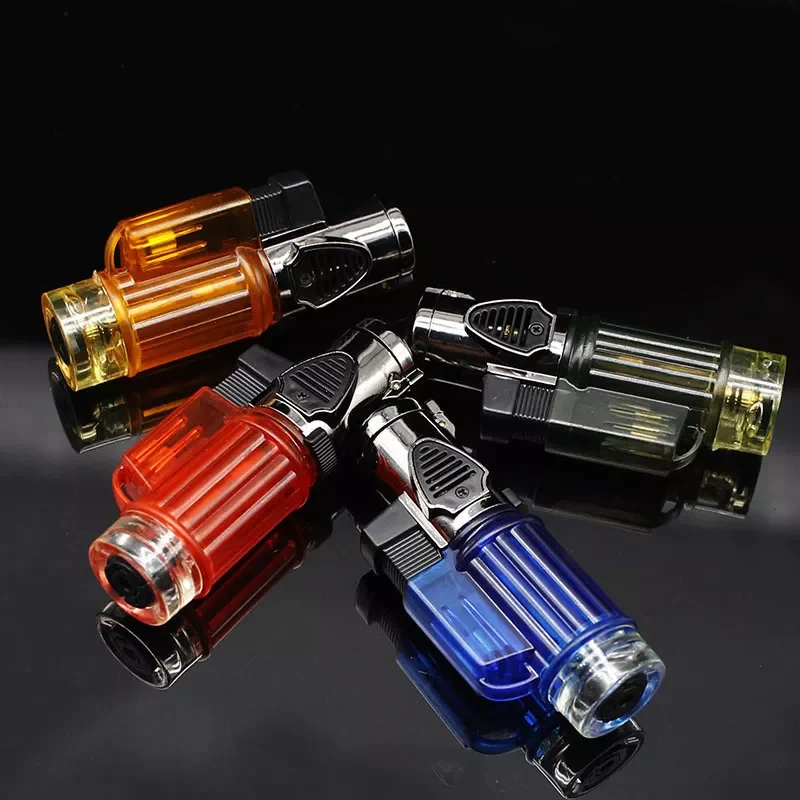 NEW2023 Triple Torch Lighter Powerful Jet Butane Pipe Cigar Lighter Portable Spray Gun Gas 1300 C Windproof Outdoor Gadgets Fo
NEW2023 Triple Torch Lighter Powerful Jet Butane Pipe Cigar Lighter Portable Spray Gun Gas 1300 C Windproof Outdoor Gadgets Fo