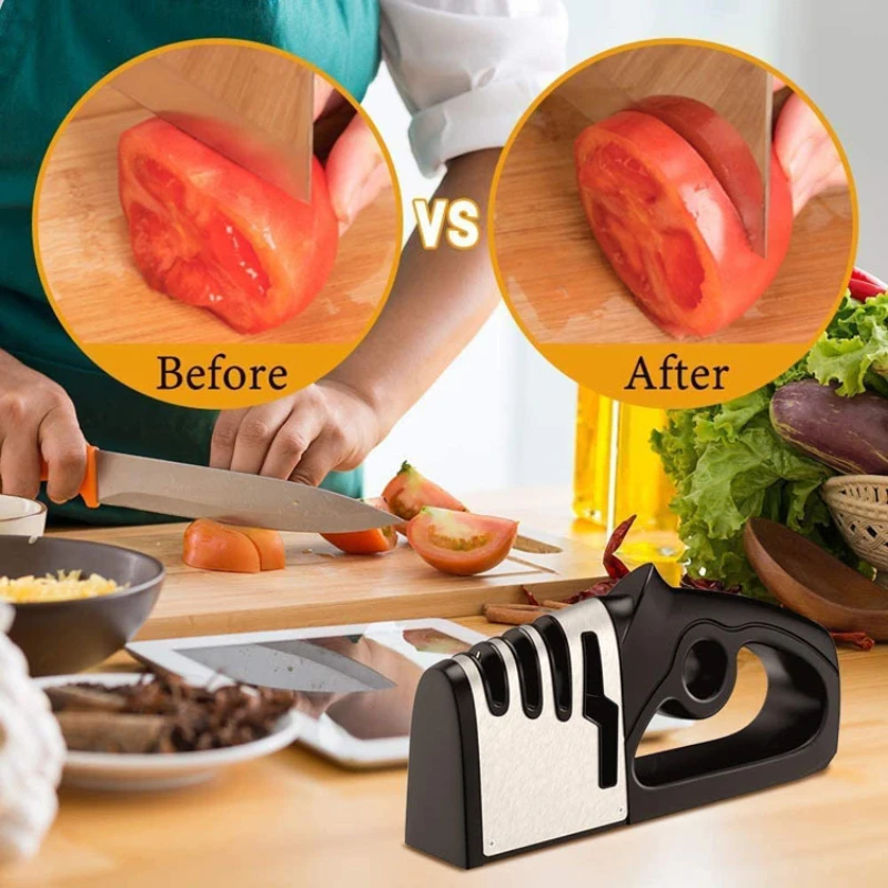 Four-in-one Quick Knife Sharpener Sharpening Stone Sharpening Kitchen Knife Diamond Tungsten Steel Sharpening Stick Kitchen Tool
Four-in-one Quick Knife Sharpener Sharpening Stone Sharpening Kitchen Knife Diamond Tungsten Steel Sharpening Stick Kitchen Tool