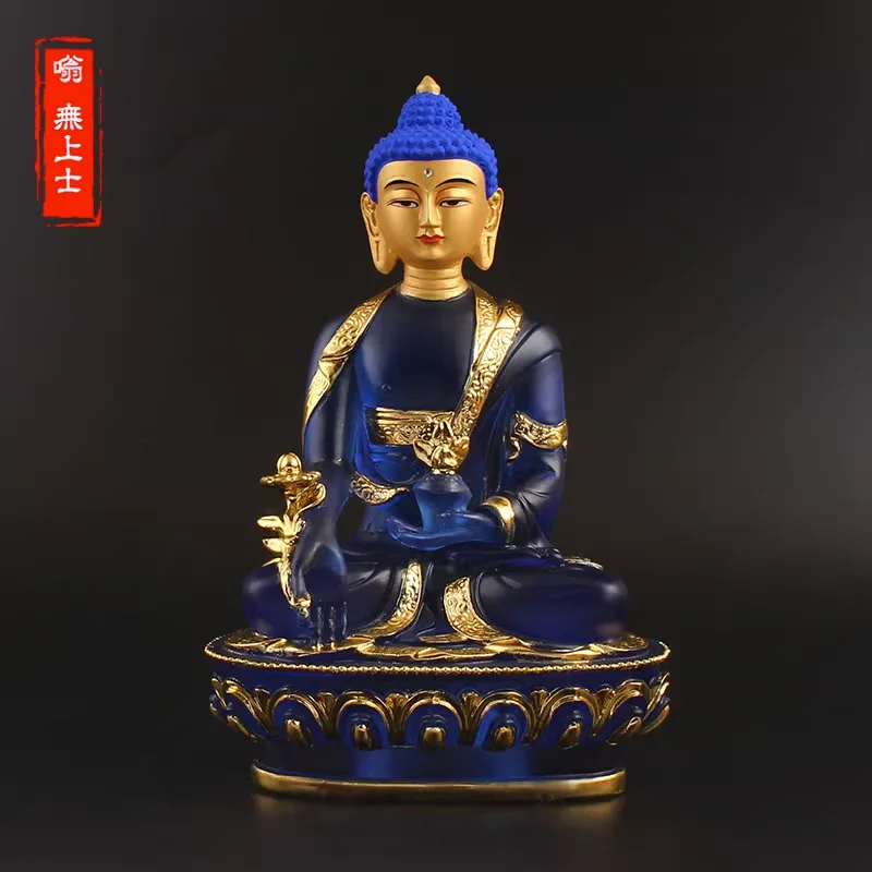 20.5cm Blue Resin Exquisite Lotus Base Medicine Buddha Statue ,Tibetan Suppliers Home Putting Decorations Figurines
20.5cm Blue Resin Exquisite Lotus Base Medicine Buddha Statue ,Tibetan Suppliers Home Putting Decorations Figurines