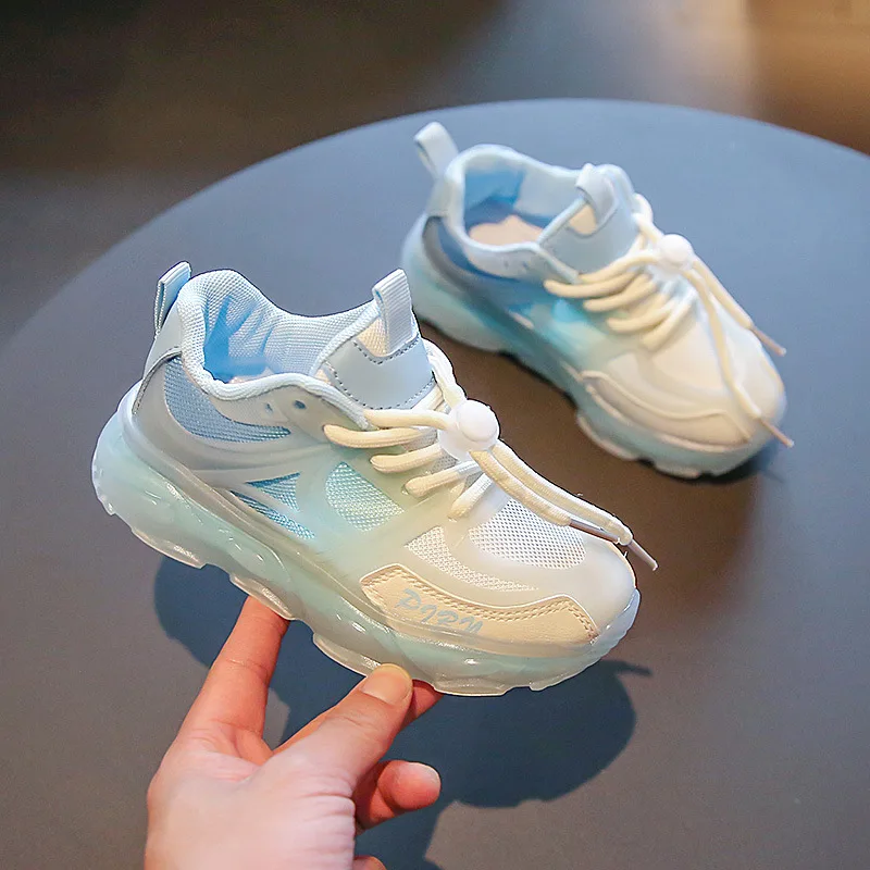 Children's Mesh Sneakers 2022 Summer Fashion Girls Gradient Color Casual Shoes Boys Lace-up Sport Shoes Kids Running Shoes 
Children's Mesh Sneakers 2022 Summer Fashion Girls Gradient Color Casual Shoes Boys Lace-up Sport Shoes Kids Running Shoes