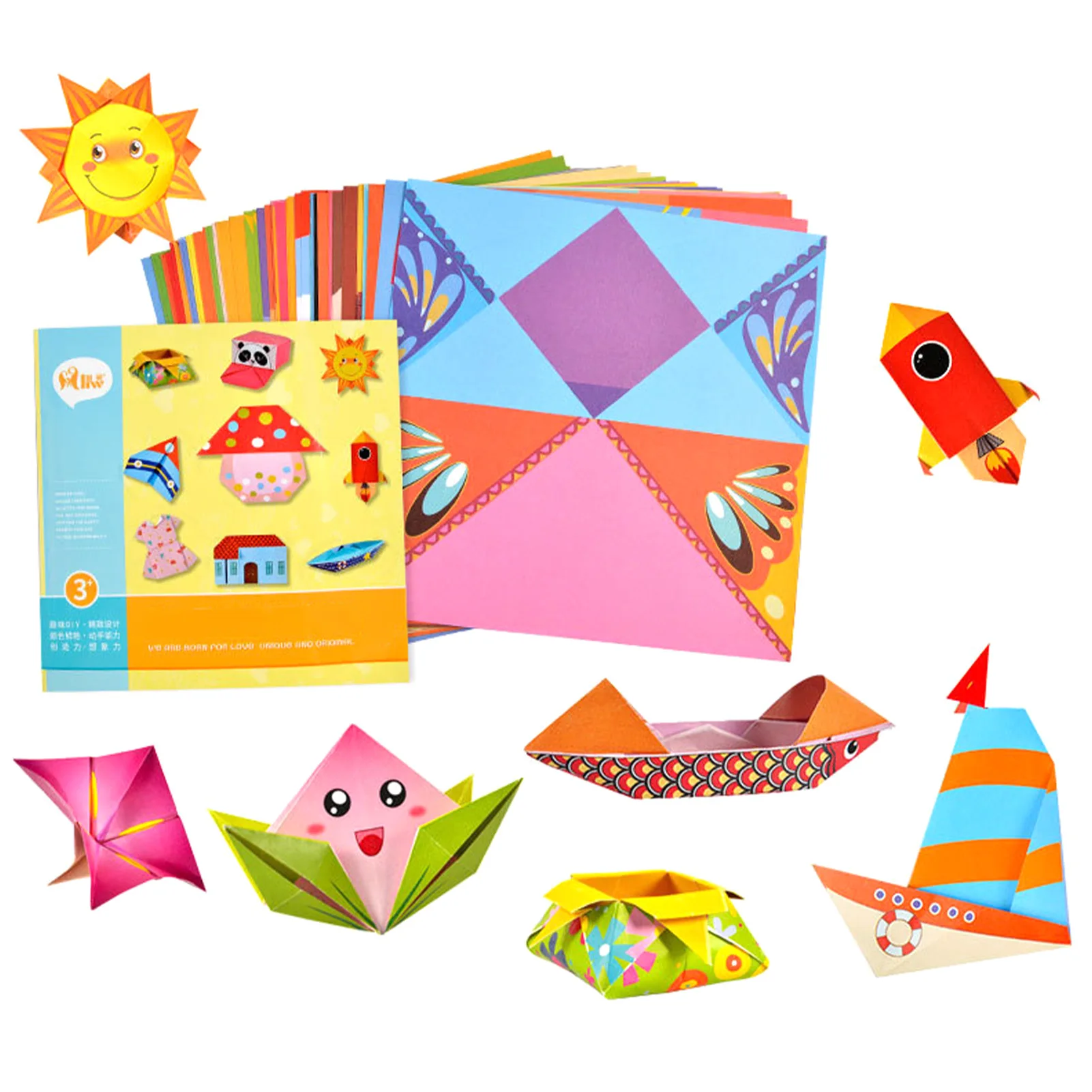 DIY Home Origami Set Montessori Toy 3D Development Cartoon Materials Art Educational Handcraft Paper For Kids Funny Children
DIY Home Origami Set Montessori Toy 3D Development Cartoon Materials Art Educational Handcraft Paper For Kids Funny Children