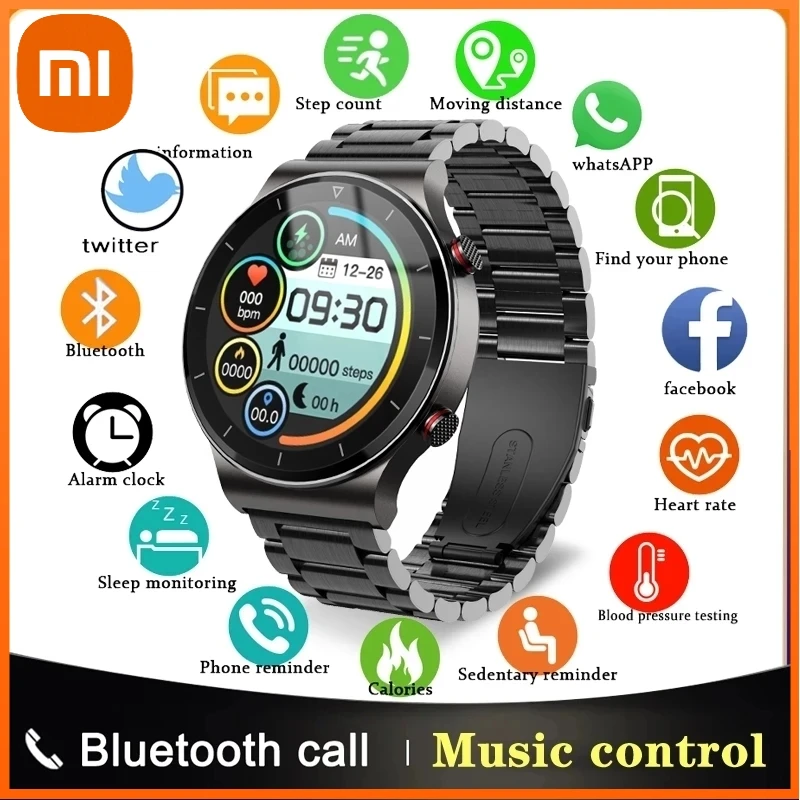 Xiaomi Smart Watch Men Watches Heart Rate Monitor Bluetooth Call TWS Headset Music Sports Smartwatch For Samsung Huawei GT Clock
Xiaomi Smart Watch Men Watches Heart Rate Monitor Bluetooth Call TWS Headset Music Sports Smartwatch For Samsung Huawei GT Clock