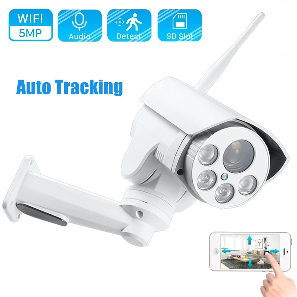 SONY 2MP 5MP PTZ IP Camera Bullet Wifi Wireless Ai Auto Tracking Home Surveillance Camera 5X Optical Zoom P2P Audio Monitoring
SONY 2MP 5MP PTZ IP Camera Bullet Wifi Wireless Ai Auto Tracking Home Surveillance Camera 5X Optical Zoom P2P Audio Monitoring