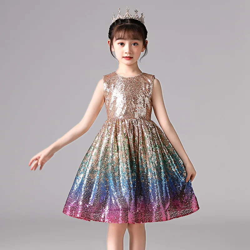 Shining Sequins Flower Girl Dress Gradient Color Princess Toddler Baby Party Clothes Stage Perfromance Vest Sleeveless Dress
Shining Sequins Flower Girl Dress Gradient Color Princess Toddler Baby Party Clothes Stage Perfromance Vest Sleeveless Dress