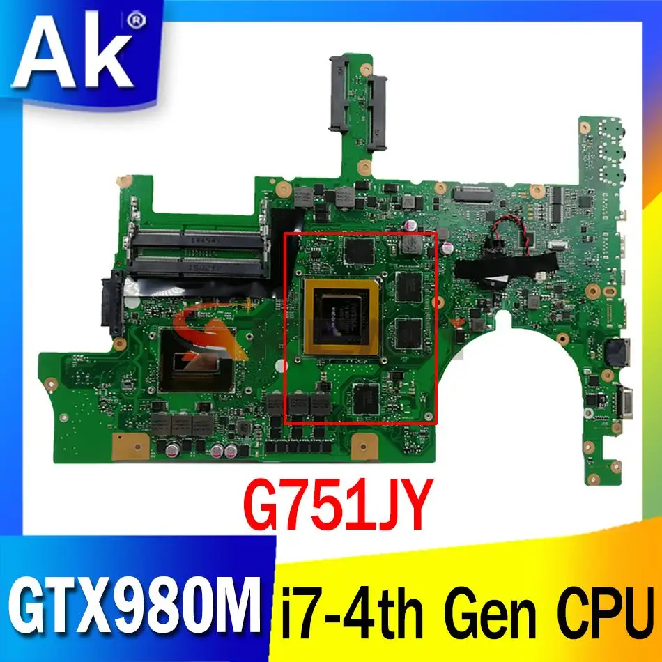 G751JY with i7-4th Gen HQ CPU GTX980M Notebook Motherboard REV 2.5 for ASUS G751J G751JY G751JL G751JT Laptop Motherboard
G751JY with i7-4th Gen HQ CPU GTX980M Notebook Motherboard REV 2.5 for ASUS G751J G751JY G751JL G751JT Laptop Motherboard