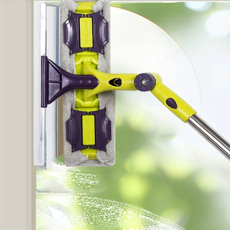 Glass Cleaning Tool Double-sided Telescopic Rod Window Cleaner Squeegee Wiper Long Handle Rotating Brush Silicone Scrubbe
Glass Cleaning Tool Double-sided Telescopic Rod Window Cleaner Squeegee Wiper Long Handle Rotating Brush Silicone Scrubbe