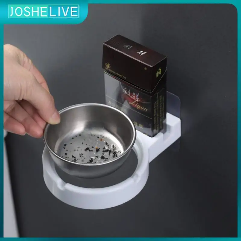 

Non-marking Sticker Ashtray Wall Paste Home Bar Toilet Smoking Indoor Cigarette Butt Lighters Storage Shelf Tray Box Ashtrays