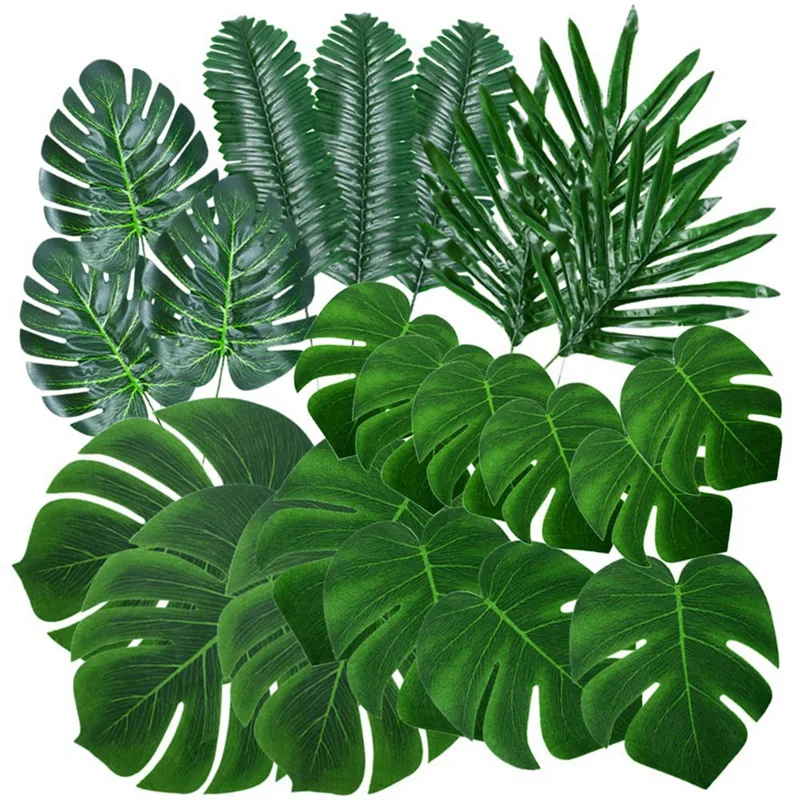 96PCS Palm Leaves Golden Tropical Leaves With Stems Fake Leaf Plant For Hawaiian Party Beach Table Leave Decorations
96PCS Palm Leaves Golden Tropical Leaves With Stems Fake Leaf Plant For Hawaiian Party Beach Table Leave Decorations