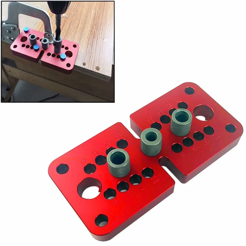 Tenon Wood Woodworking Jig Drill Jig Doweling Dowel Puncher Hole Guide Locator Jig Pocket Self-Centering Hole
Tenon Wood Woodworking Jig Drill Jig Doweling Dowel Puncher Hole Guide Locator Jig Pocket Self-Centering Hole