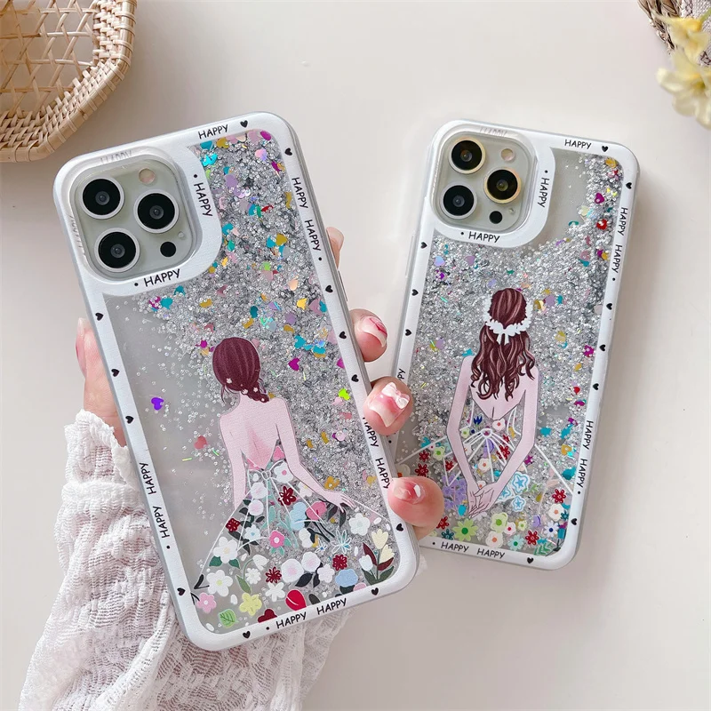 Flower girl silver liquid quicksand case for iPhone 13 12 11 Pro Max XR 14 7 8 Plus iphone11 phone cases anime women cover pouch
Flower girl silver liquid quicksand case for iPhone 13 12 11 Pro Max XR 14 7 8 Plus iphone11 phone cases anime women cover pouch