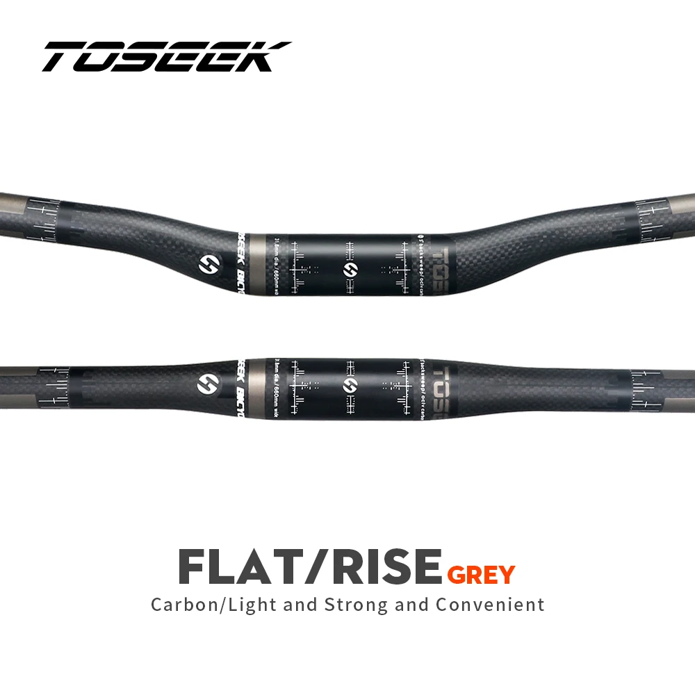 TOSEEK Carbon Handlebar MTB Handlebar Flat Or Rise Handlebar 31.8*580/600/620/640/660/680/700/720/740/760mm Matte Bike Parts
TOSEEK Carbon Handlebar MTB Handlebar Flat Or Rise Handlebar 31.8*580/600/620/640/660/680/700/720/740/760mm Matte Bike Parts
