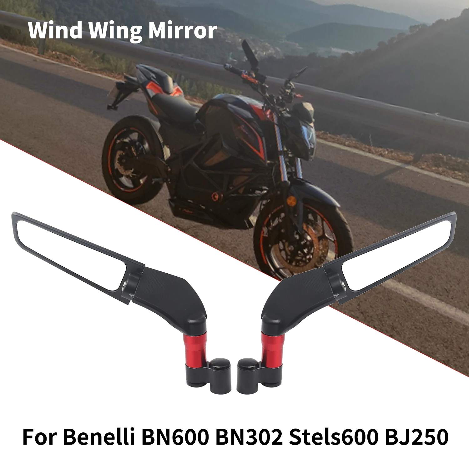 For Benelli BN600 BN302 Stels600 BJ 250 TNT125 250 Diavel Universal Motorcycle Mirror Wind Wing side Rearview Reversing mirror
For Benelli BN600 BN302 Stels600 BJ 250 TNT125 250 Diavel Universal Motorcycle Mirror Wind Wing side Rearview Reversing mirror