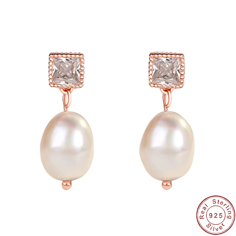European AAA CZ Sugar Cube Pearls S925 Sterling Silver Stud Earrings For Women Birthday Jewelry Gift+box
European AAA CZ Sugar Cube Pearls S925 Sterling Silver Stud Earrings For Women Birthday Jewelry Gift+box