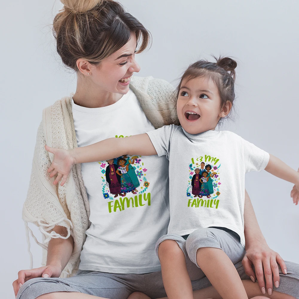 Disney Encanto Family Matching Outfits Fashion New Cartoon Mother Kids Summer Casual Baby Girl Clothes Spain Pop Women T-shirt
Disney Encanto Family Matching Outfits Fashion New Cartoon Mother Kids Summer Casual Baby Girl Clothes Spain Pop Women T-shirt