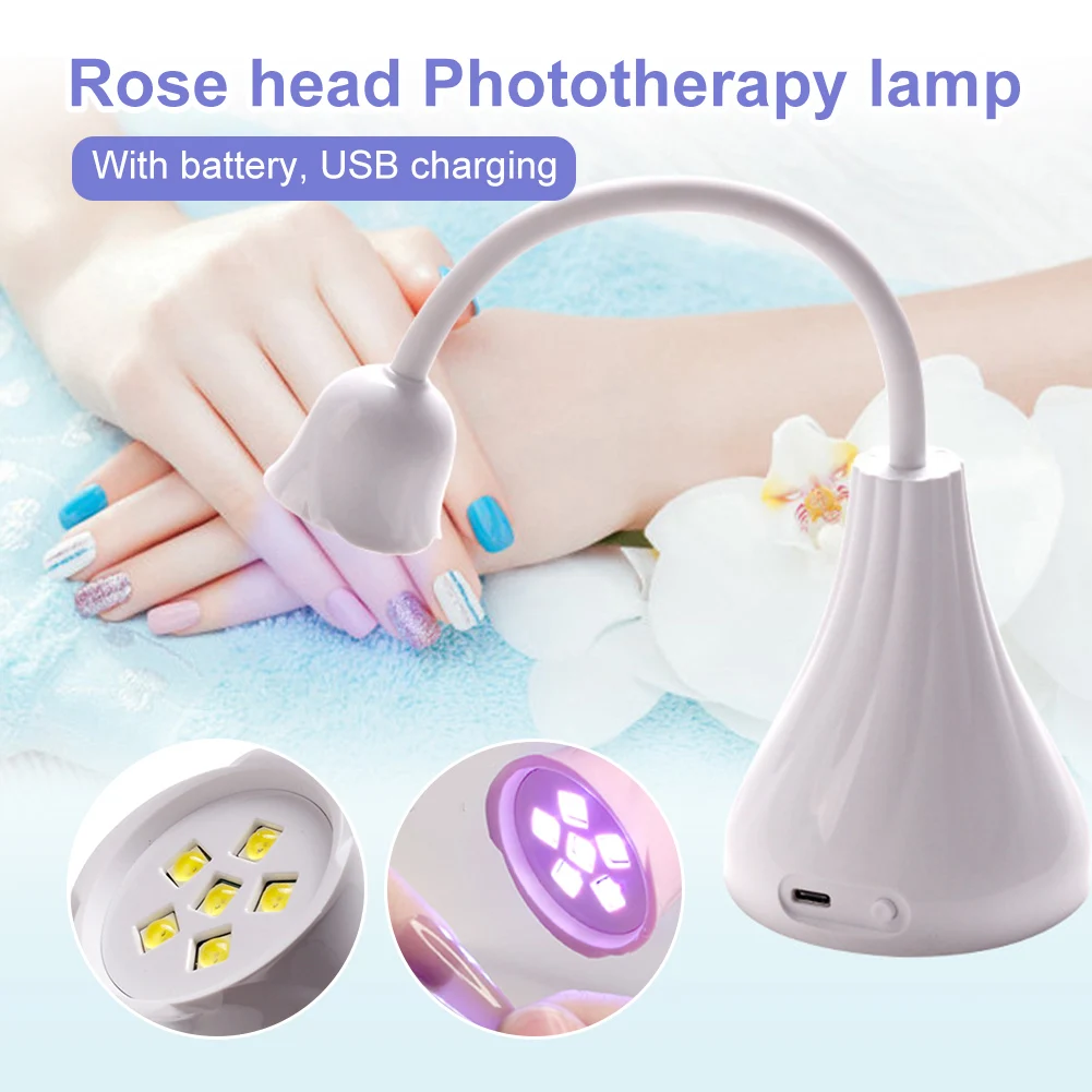 Mini Nail LED Lamp Rose Flower Nail Lamp Nail Dryer Rechargeable UV/LED Nail Lamp Fast Drying Curing Polish Glue Manicure Tool
Mini Nail LED Lamp Rose Flower Nail Lamp Nail Dryer Rechargeable UV/LED Nail Lamp Fast Drying Curing Polish Glue Manicure Tool
