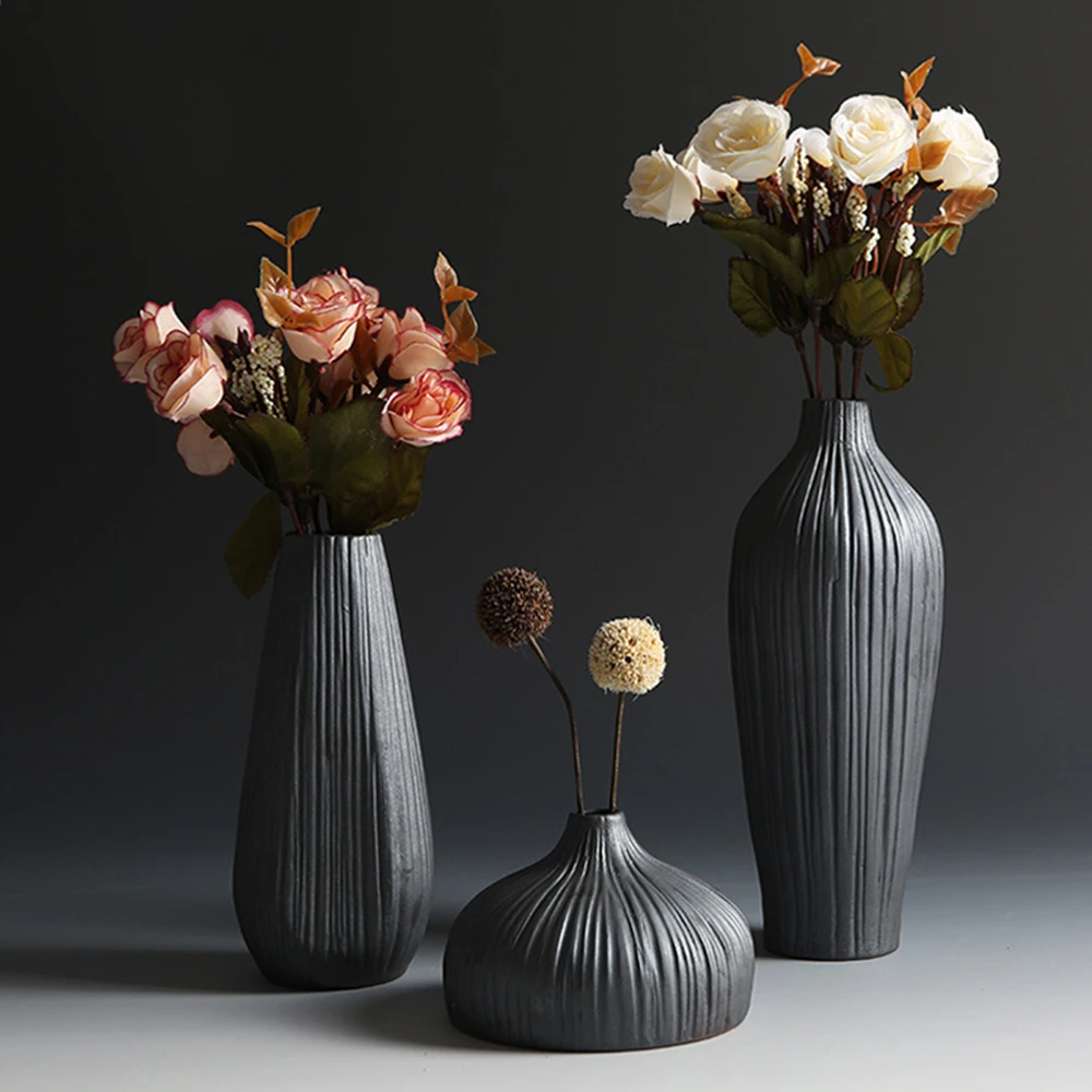 Ceramic Vase Home Decor Vertical Stripes Ikebana Flower Vase Living Room Deocration Desk Accessories Vases for Flowers Gifts
Ceramic Vase Home Decor Vertical Stripes Ikebana Flower Vase Living Room Deocration Desk Accessories Vases for Flowers Gifts