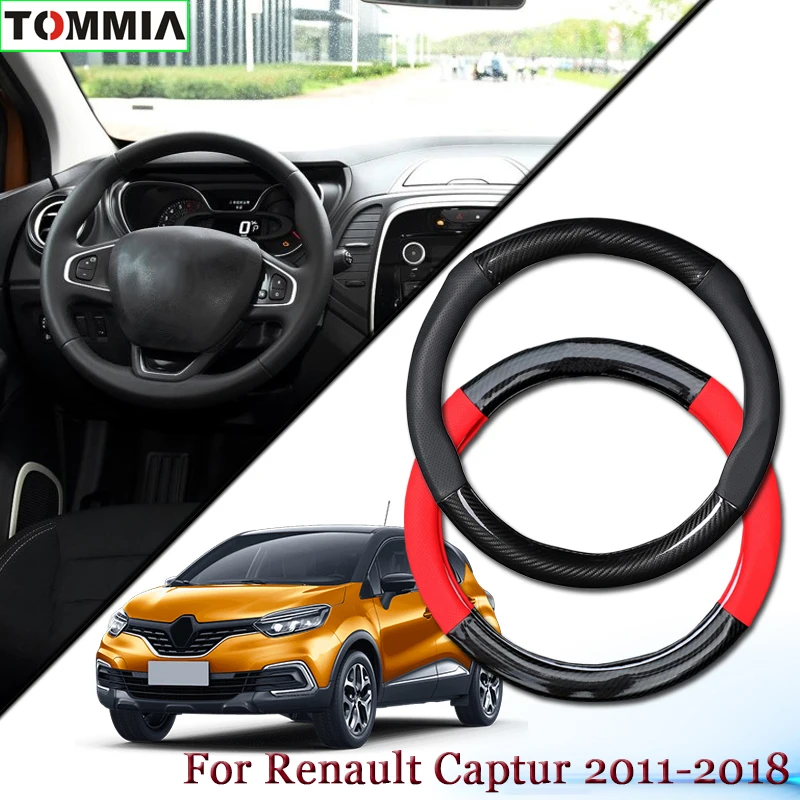 15inch Black Carbon Fiber Anti-Slip Leather Car Steering Wheel Cover For Renault Captur Car Interior Accessories
15inch Black Carbon Fiber Anti-Slip Leather Car Steering Wheel Cover For Renault Captur Car Interior Accessories