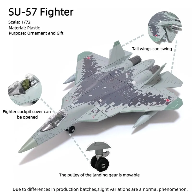 Пластиковая модель самолета SU-57 Fighter 1:72 
Пластиковая модель самолета SU-57 Fighter 1:72