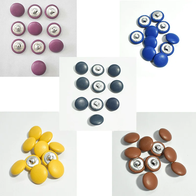 30/piece 15mm Leather Wrapped Button Jacket Jacket Trim Buckle Round Button with Foot Button Clothes Sewing Buckle Accessories
30/piece 15mm Leather Wrapped Button Jacket Jacket Trim Buckle Round Button with Foot Button Clothes Sewing Buckle Accessories