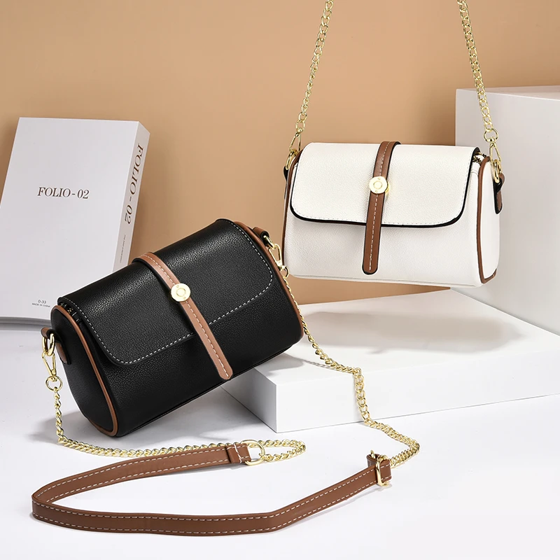 Bag Women'S New European And American Fashion All-Match Shoulder Bag High-Quality Texture Cowhide Messenger Bag
Bag Women'S New European And American Fashion All-Match Shoulder Bag High-Quality Texture Cowhide Messenger Bag