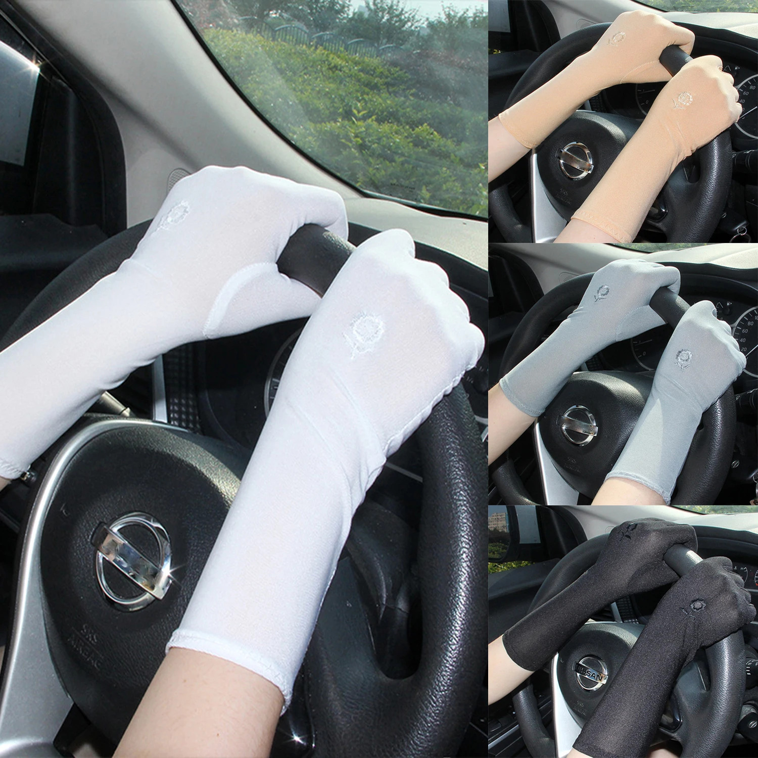 1pcs Fashion Embroider Sunscreen Gloves Lady Stretch Slip Resistant Mittens Summer Spring Anti Uv Breathable Gloves for Driving
1pcs Fashion Embroider Sunscreen Gloves Lady Stretch Slip Resistant Mittens Summer Spring Anti Uv Breathable Gloves for Driving