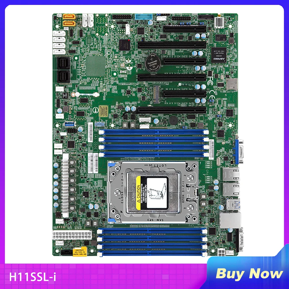 H11SSL-i материнская плата промышленного посылка та для сервера Supermicro с одним разъемом AMD второго поколения EPYC7001/7002
H11SSL-i материнская плата промышленного посылка та для сервера Supermicro с одним разъемом AMD второго поколения EPYC7001/7002