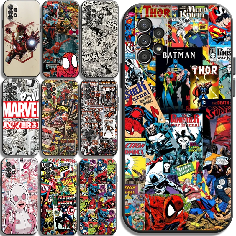

Marvel Comics Logo Phone Cases For Xiaomi Redmi Note 8T 8Pro 2021 8 7 8A 7A 8 Pro Cases Coque Back Cover Carcasa Soft TPU