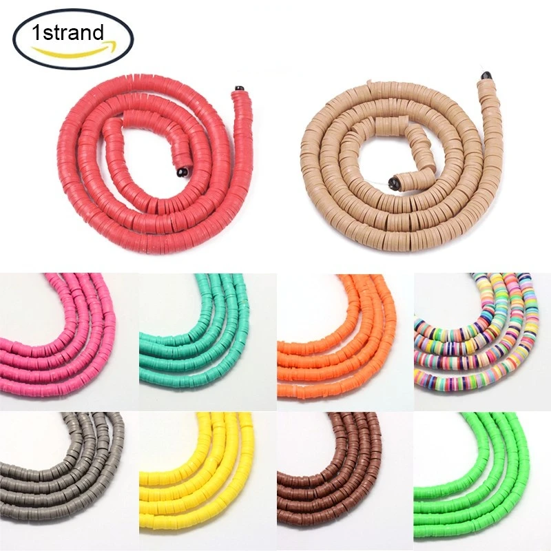 380-400PCS 4x1mm Flat Round Mixed Color Handmade Polymer Clay Beads For Jewelry Bracelet Earrings Making
380-400PCS 4x1mm Flat Round Mixed Color Handmade Polymer Clay Beads For Jewelry Bracelet Earrings Making