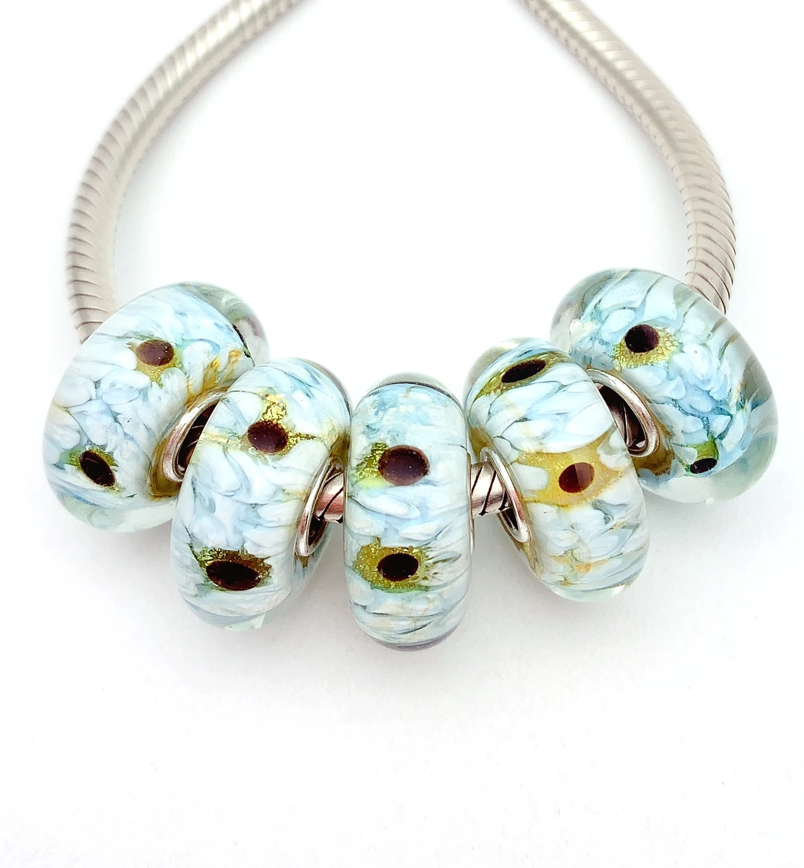 YG133 5X 100% Authenticity S925 Sterling Silver Beads Murano Glassbeads beads Fit European Charms Bracelet diy jewelry Lampwork
YG133 5X 100% Authenticity S925 Sterling Silver Beads Murano Glassbeads beads Fit European Charms Bracelet diy jewelry Lampwork
