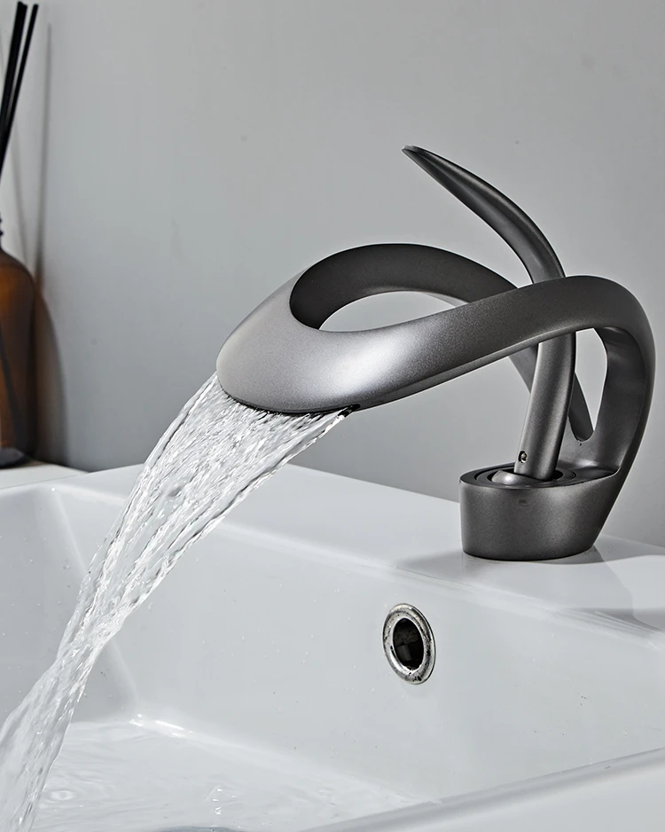 Creative Personality Waterfall Sink Faucet Hot and Cold Bathroom Bathroom Cabinet Washbasin Faucet Copper
Creative Personality Waterfall Sink Faucet Hot and Cold Bathroom Bathroom Cabinet Washbasin Faucet Copper