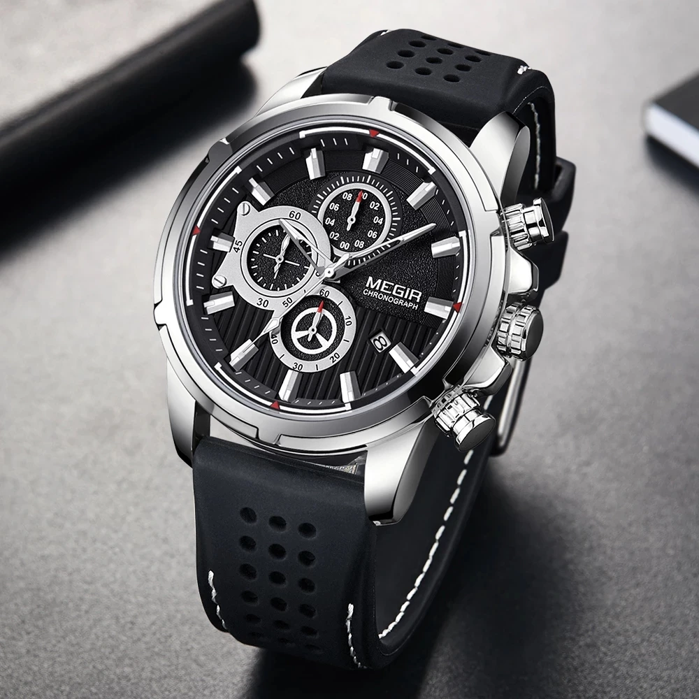 2022 Mens Watches Top Brand Luxury Silicone Strap Chronograph Quartz Watch Military Sport Waterproof Watch Relogio Masculino
2022 Mens Watches Top Brand Luxury Silicone Strap Chronograph Quartz Watch Military Sport Waterproof Watch Relogio Masculino
