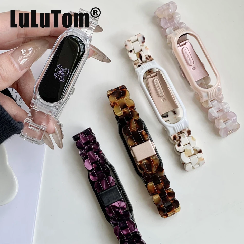 Strap For Xiaomi Mi Band 8 7 Bracelet For Mi Band 5/6/4/3 Watch Band Fashion Gradient Resin Acrylic Clear Smartwatch Accessories
Strap For Xiaomi Mi Band 8 7 Bracelet For Mi Band 5/6/4/3 Watch Band Fashion Gradient Resin Acrylic Clear Smartwatch Accessories