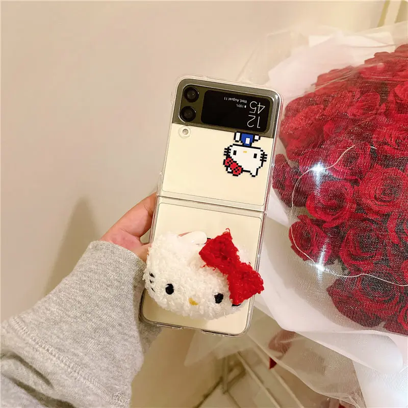 Kawaii Sanrioed KT Cat Mobile Phone Case Cartoon Cute Girl Heart Samsung Galaxy Z FLIP3 Folding Screen New Anti Fall Hard Case
Kawaii Sanrioed KT Cat Mobile Phone Case Cartoon Cute Girl Heart Samsung Galaxy Z FLIP3 Folding Screen New Anti Fall Hard Case