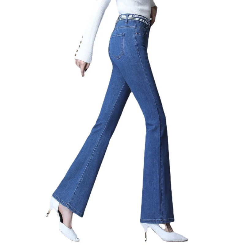 Flared Jeans Women Slimming High-waisted butt-lifting elastic Denim Pants cotton soft breathable Trousers Temperment Show Tall
Flared Jeans Women Slimming High-waisted butt-lifting elastic Denim Pants cotton soft breathable Trousers Temperment Show Tall