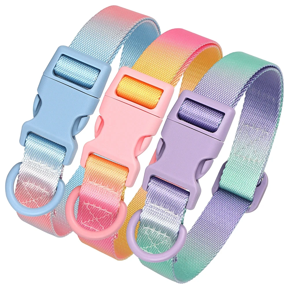 Nylon Dog Collar Adjustable Engrave Cat Small Dog Collars Gradient Pet Dog Necklace Fashion Collars For Small Large Dogs Pug
Nylon Dog Collar Adjustable Engrave Cat Small Dog Collars Gradient Pet Dog Necklace Fashion Collars For Small Large Dogs Pug