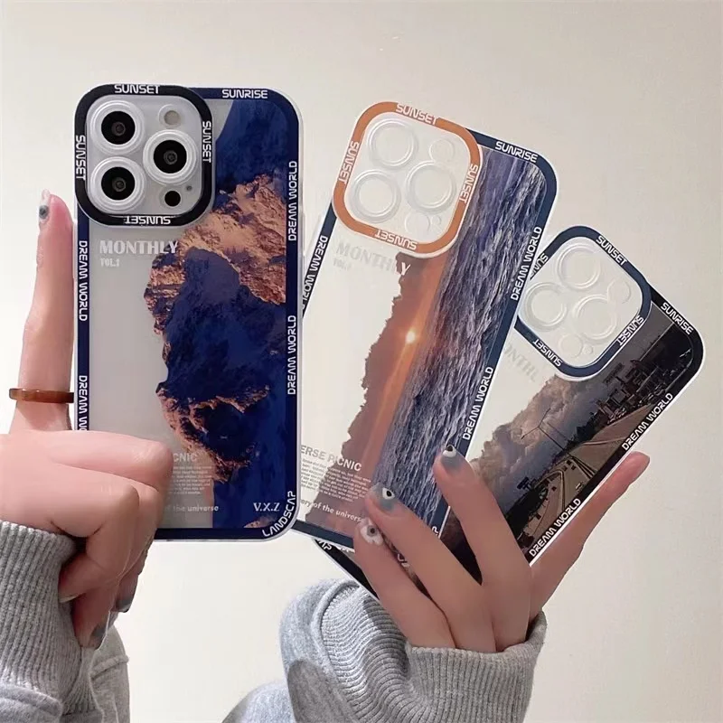Natural Scenery Phone Case For iPhone13 12 Mini 11 Pro Max XR X XS Max 8 7 Plus Shockproof Anti-Drop Mobile Phone Back Cover
Natural Scenery Phone Case For iPhone13 12 Mini 11 Pro Max XR X XS Max 8 7 Plus Shockproof Anti-Drop Mobile Phone Back Cover