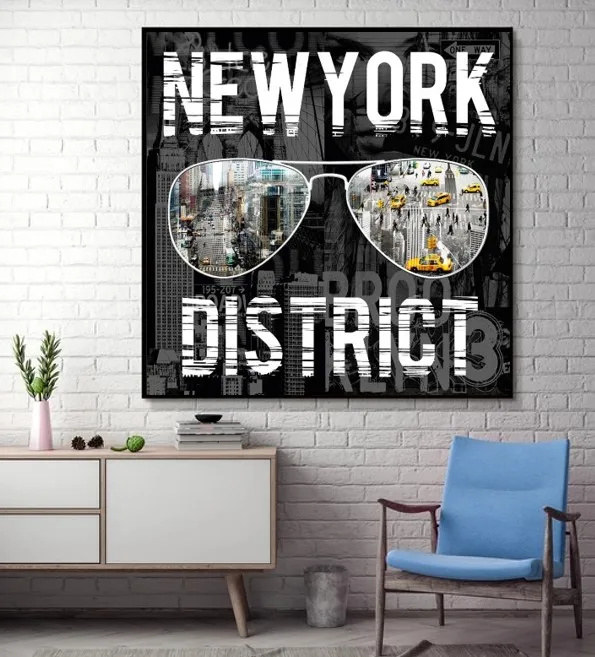 Free shipping Print pictures for Home Dec.Acrylic painting on White Linen Printed Poster On canvas |