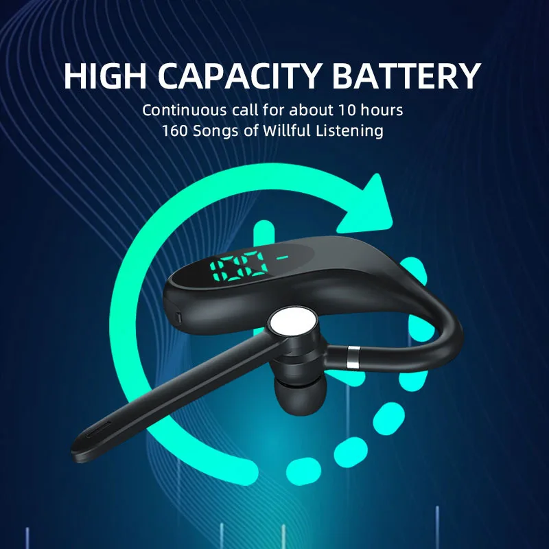 TL10 Bluetooth Earphone Single Ear with Wheat Wireless Headphones LED Display Business Headset Sports Earbuds Hearing Aids Pk V9
TL10 Bluetooth Earphone Single Ear with Wheat Wireless Headphones LED Display Business Headset Sports Earbuds Hearing Aids Pk V9